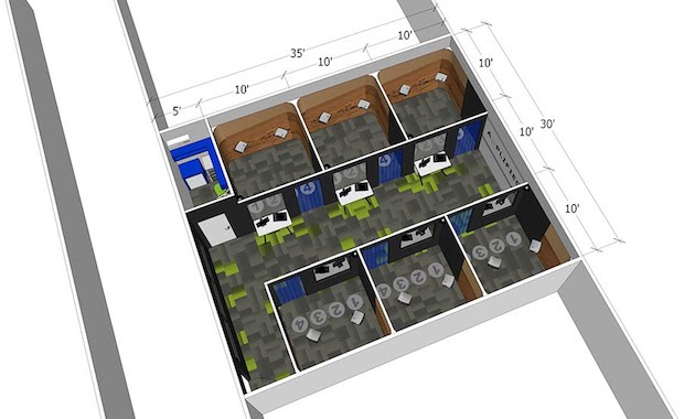 layout of VR room